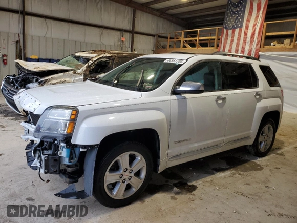 2015 GMC Terrain Denali with VIN 2GKALUEK8F6424138, listed as a Copart auction lot 44361205 with 104,839 mi miles and Salvage Title. Bid and sale history available at carsss.com. Image 1.