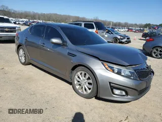 2015 Kia Optima EX with VIN 5XXGN4A76FG399829, listed as a Copart auction lot 46929805 with 105,412 mi miles and Salvage Title. Bid and sale history available at carsss.com. Image 4.
