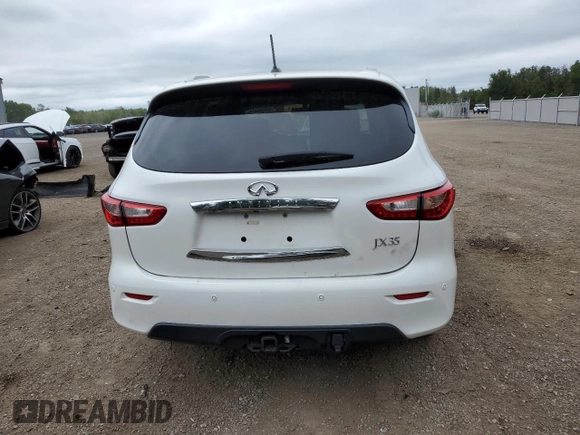 2013 Infiniti JX35 with VIN 5N1AL0MM0DC338930, listed as a Copart auction lot 65225314 with 161,032 mi miles and Salvage Title. Bid and sale history available at carsss.com. Image 6.