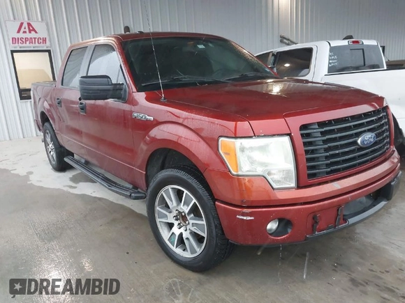 2014 Ford F-150 XL with VIN 1FTFW1CF1EKD58198, listed as a IAAI auction lot 42086106 with 401,943 mi miles. Bid and sale history available at carsss.com. Image 1.