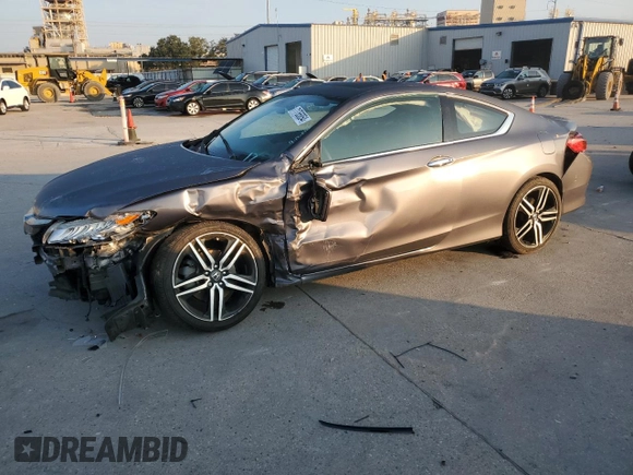 2016 Honda Accord Touring with VIN 1HGCT2B01GA006313, listed as a Copart auction lot 71765854 with 92,870 mi miles and Salvage Title. Bid and sale history available at DreamBid. Image 1.