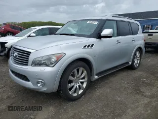 2014 Infiniti QX80 z VIN JN8AZ2NE1E9062427, wystawiony jako Copart lot #55739985 z przebiegiem 177 641 mil mil oraz Czysty tytuł • Clean title. Historia ofert i sprzedaży dostępna na DreamBid. Obrazek 1.