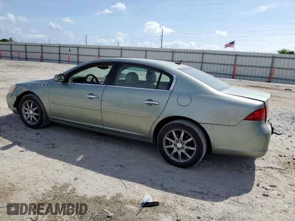 2007 Buick Lucerne V6 CXL with VIN 1G4HD57257U153516, listed as a Copart auction lot 53911495 with 76,526 mi miles and Salvage Title. Bid and sale history available at carsss.com. Image 2.