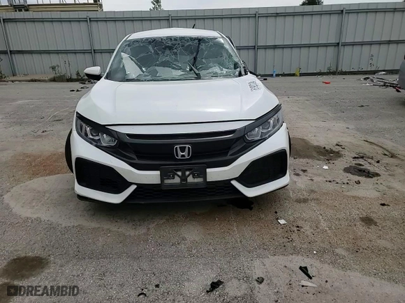 2019 Honda Civic Hatchback LX with VIN SHHFK7H32KU207360, listed as a Copart auction lot 61920124 with 0 mi miles and Salvage Title. Bid and sale history available at carsss.com. Image 10.
