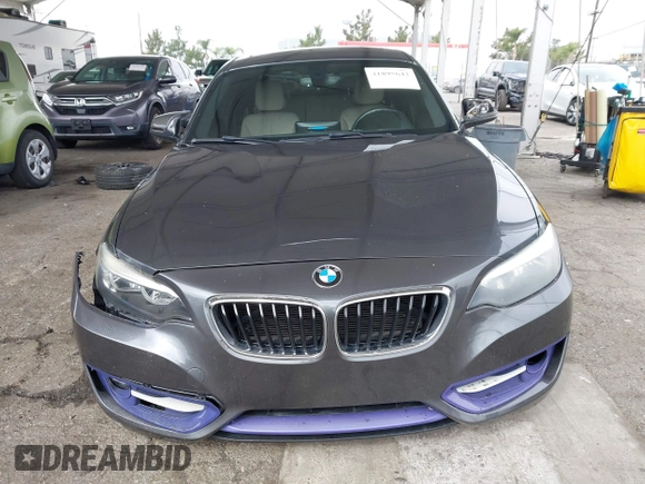 2014 BMW 2 Series 228i with VIN WBA1F5C5XEV255284, listed as a IAAI auction lot 41895642 with 62,079 mi miles and . Bid and sale history available at carsss.com. Image 13.