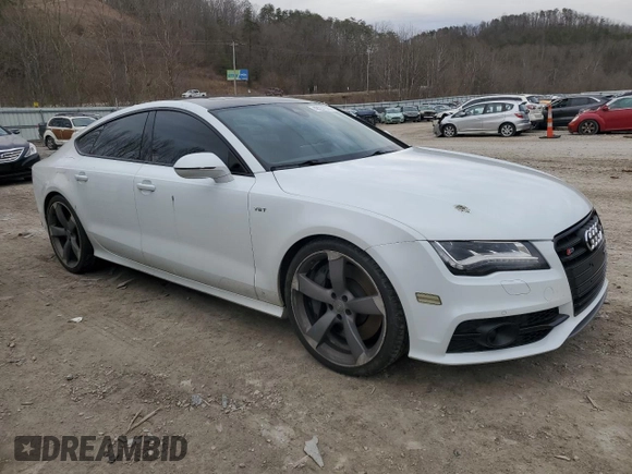 2015 Audi S7 with VIN WAUW2AFC0FN035996, listed as a Copart auction lot 48231375 with 92,921 mi miles and Salvage Title. Bid and sale history available at carsss.com. Image 4.