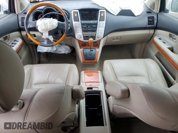 2008 Lexus RX 400h with VIN JTJGW31U182008928, listed as a Copart auction lot 47746115 with 158,183 mi miles and Salvage Title. Bid and sale history available at DreamBid. Image 8.