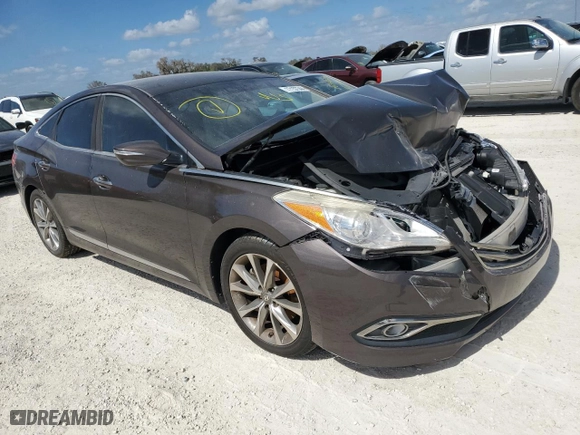 2015 Hyundai Azera with VIN KMHFG4JG2FA490660, listed as a Copart auction lot 77157344 with 0 mi miles and Salvage Title. Bid and sale history available at carsss.com. Image 4.