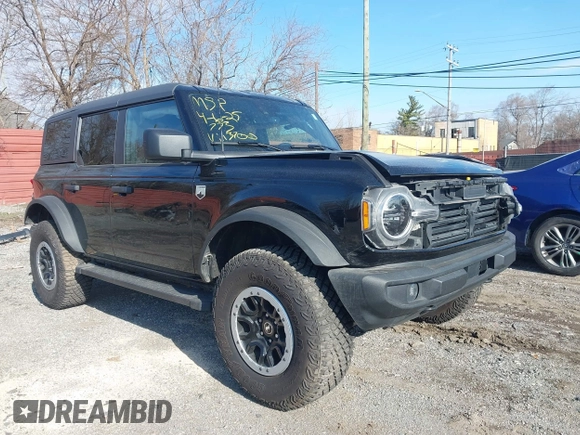 2024 Ford Bronco Big Bend z VIN 1FMDE7BH9RLB43700, wystawiony jako IAAI lot #41989406 z przebiegiem 10 101 mil mil oraz . Historia ofert i sprzedaży dostępna na DreamBid. Obrazek 1.