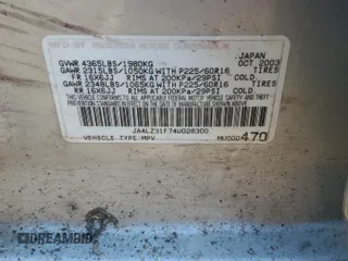 2004 Mitsubishi Outlander LS with VIN JA4LZ31F74U028300, listed as a Copart auction lot 76228644 with 174,424 mi miles and Salvage Title. Bid and sale history available at carsss.com. Image 13.