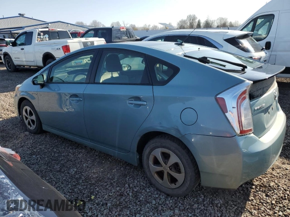 2012 Toyota Prius One with VIN JTDKN3DU3C1582795, listed as a Copart auction lot 54000695 with 267,725 mi miles and Clean Title. Bid and sale history available at carsss.com. Image 2.