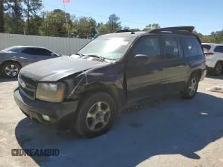 2006 Chevrolet TrailBlazer LS with VIN 1GNES16S266171621, listed as a Copart auction lot 76050424 with 186,707 mi miles and Salvage Title. Bid and sale history available at carsss.com. Image 1.