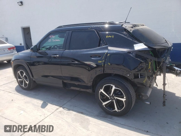 2022 Chevrolet TrailBlazer RS with VIN KL79MTSL6NB130006, listed as a Copart auction lot 66009304 with 17,706 mi miles and Salvage Title. Bid and sale history available at DreamBid. Image 2.