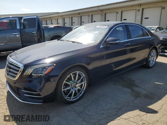 2019 Mercedes-Benz S 560 z VIN WDDUG8DBXKA450717, wystawiony jako Copart lot #53989545 z przebiegiem 25 621 mil mil oraz Szkoda całkowita • Salvage title. Historia ofert i sprzedaży dostępna na DreamBid. Obrazek 1.
