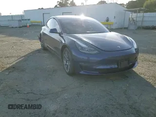 2022 Tesla Model 3 Long Range with VIN 5YJ3E1EB6NF255730, listed as a Copart auction lot 46354235 with 58,470 mi miles and Salvage Title. Bid and sale history available at DreamBid. Image 11.