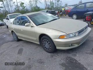 2001 Mitsubishi Galant ES with VIN 4A3AA46G81E163137, listed as a IAAI auction lot 41846798 with 148,280 mi miles. Bid and sale history available at carsss.com. Image 1.