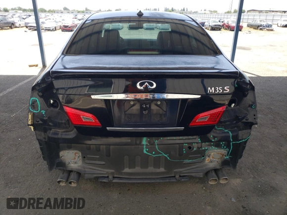 2008 Infiniti M with VIN JNKAY01E08M604254, listed as a Copart auction lot 57499825 with 108,473 mi miles and Salvage title. Bid and sale history available at DreamBid. Image 6.