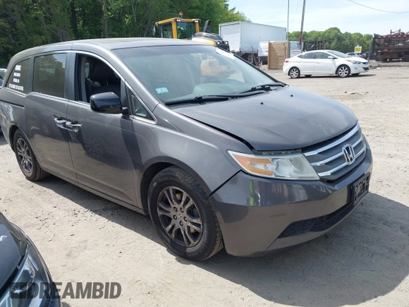 2012 Honda Odyssey EX-L with VIN 5FNRL5H63CB037697, listed as a IAAI auction lot 42262596 with 135,218 mi miles and . Bid and sale history available at DreamBid. Image 1.