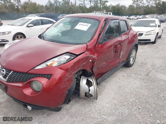 2013 Nissan Juke S with VIN JN8AF5MR6DT221605, listed as a IAAI auction lot 41564352 with 1 mi miles. Bid and sale history available at carsss.com. Image 6.
