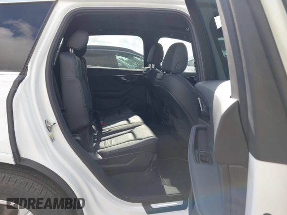 2025 Audi Q7 Premium Plus with VIN WA1LVBF78SD016144, listed as a IAAI auction lot 42784229 with 21,547 mi miles and . Bid and sale history available at DreamBid. Image 8.