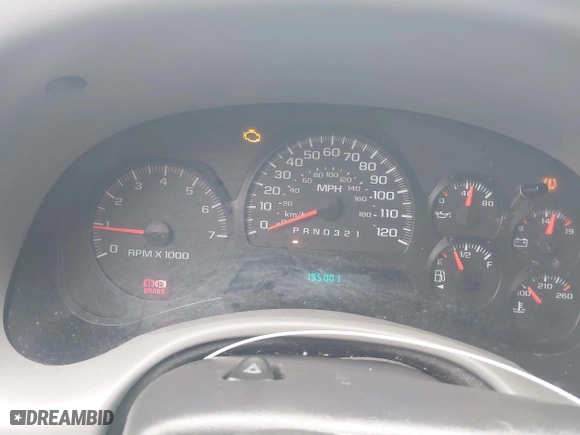 2008 Chevrolet TrailBlazer LT w/1LT with VIN 1GNDS13S482215189, listed as a IAAI auction lot 41605345 with 195,001 mi miles. Bid and sale history available at carsss.com. Image 7.
