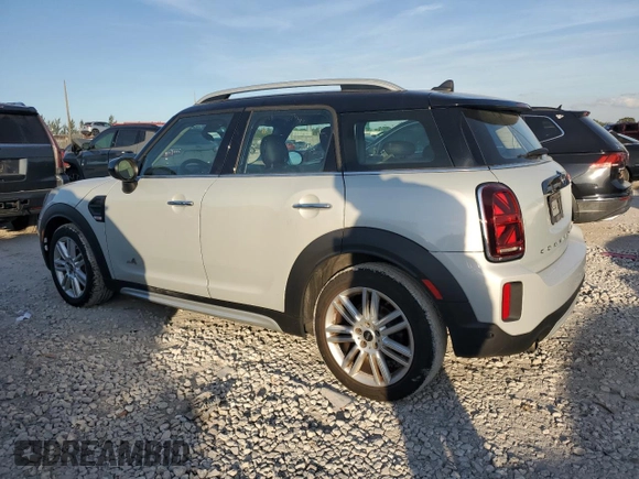 2022 MINI Countryman Cooper with VIN WMZ43BR00N3N70142, listed as a Copart auction lot 86846004 with 38,921 mi miles and Clean title. Bid and sale history available at DreamBid. Image 2.
