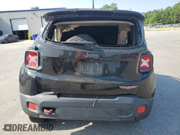 2017 Jeep Renegade Trailhawk с VIN ZACCJBCB6HPF19675, выставлен на аукционе Copart как лот 55439145 с пробегом 161 052 миль миль и Списание • Salvage title. История ставок и продаж доступна на DreamBid. Изображение 6.