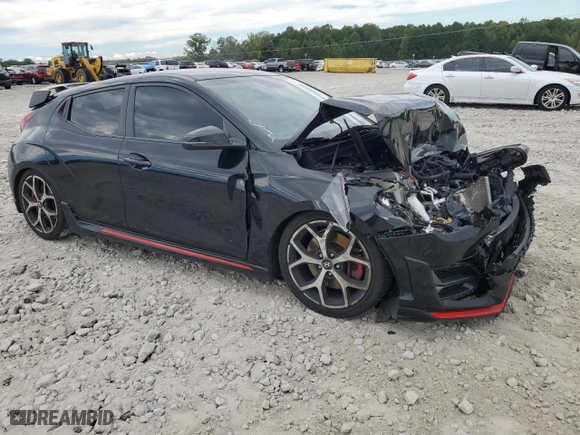 2019 Hyundai Veloster N with VIN KMHT36AH9KU003191, listed as a Copart auction lot 73711204 with 49,528 mi miles and Salvage Title. Bid and sale history available at carsss.com. Image 4.