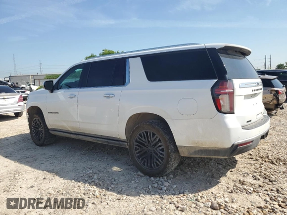 2021 Chevrolet Suburban Premier with VIN 1GNSKFKT4MR341875, listed as a Copart auction lot 54381194 with 66,731 mi miles and Salvage Title. Bid and sale history available at DreamBid. Image 2.