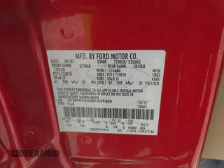 2008 Ford F-150 XLT z VIN 1FTPW14V58FA37420, wystawiony jako IAAI lot #42563506 z przebiegiem 163 249 mil mil oraz . Historia ofert i sprzedaży dostępna na DreamBid. Obrazek 9.