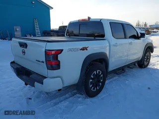2024 Nissan Frontier PRO-4X with VIN 1N6ED1EK3RN620414, listed as a IAAI auction lot 41613820 with 10,714 mi miles. Bid and sale history available at carsss.com. Image 4.