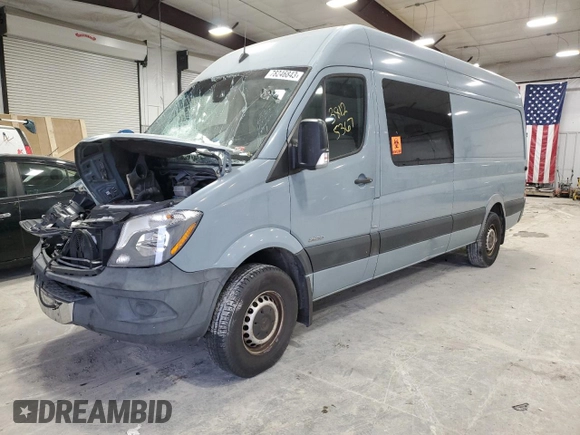 2014 Mercedes-Benz Sprinter with VIN WD4PE8DC7E5873960, listed as a Copart auction lot 78246843 with Not Provided miles and Salvage Title. Bid and sale history available at DreamBid. Image 1.
