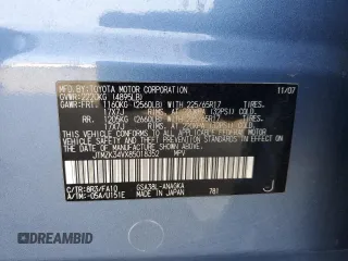 2008 Toyota RAV4 Ltd with VIN JTMZK34VX85018352, listed as a Copart auction lot 44043645 with 191,306 mi miles and Salvage Title. Bid and sale history available at carsss.com. Image 14.