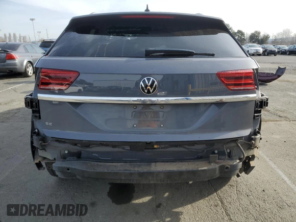 2021 Volkswagen Atlas SE with VIN 1V2WC2CA4MC212887, listed as a Copart auction lot 48403375 with 62,075 mi miles and Salvage title. Bid and sale history available at DreamBid. Image 6.
