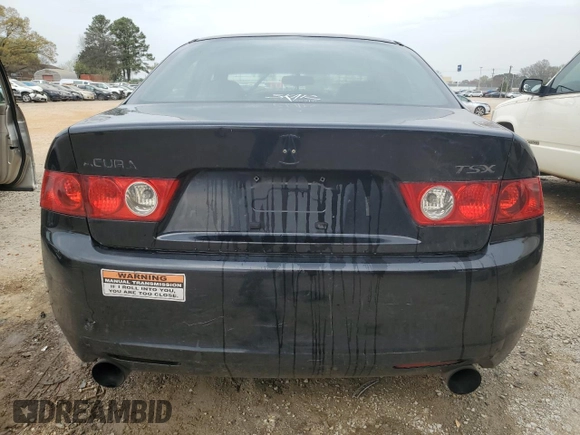 2004 Acura TSX with VIN JH4CL95854C026295, listed as a Copart auction lot 51118485 with 333,561 mi miles and Salvage title. Bid and sale history available at DreamBid. Image 6.