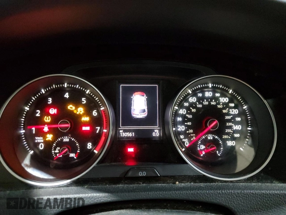 2015 Volkswagen Golf GTI SE with VIN 3VW5T7AU4FM097486, listed as a Copart auction lot 45706255 with 130,561 mi miles and Salvage Title. Bid and sale history available at carsss.com. Image 9.