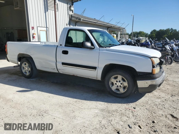 2005 Chevrolet Silverado 1500 Work Truck with VIN 1GCEC14Z05Z150138, listed as a Copart auction lot 70195914 with Not Provided miles and Salvage Title. Bid and sale history available at carsss.com. Image 4.