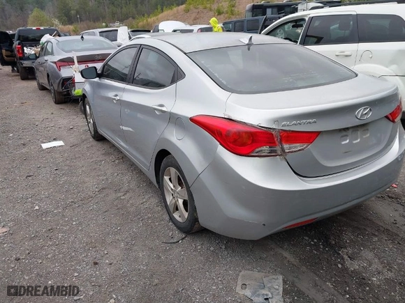 2011 Hyundai Elantra GLS with VIN 5NPDH4AE9BH000466, listed as a IAAI auction lot 41802207 with 1 mi miles. Bid and sale history available at carsss.com. Image 3.