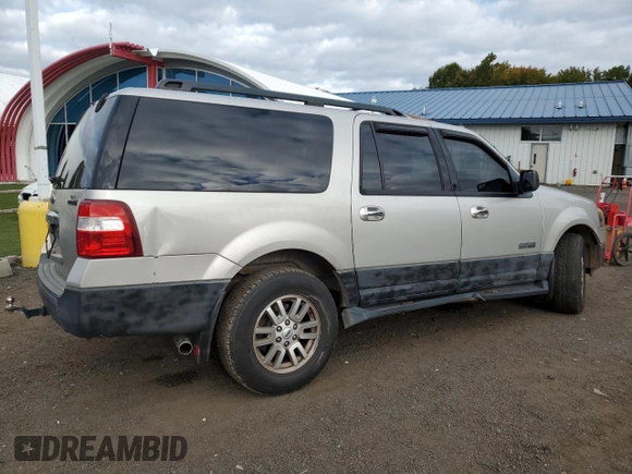2007 Ford Expedition EL SSV with VIN 1FMFK16547LA19619, listed as a Copart auction lot 74055674 with 123,585 mi miles and Salvage Title. Bid and sale history available at carsss.com. Image 3.