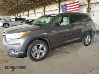 2015 Toyota Highlander Limited z VIN 5TDDCRFHXFS008056, wystawiony jako Copart lot #58560055 z przebiegiem 157 155 mil mil oraz Szkoda całkowita • Salvage title. Historia ofert i sprzedaży dostępna na DreamBid. Obrazek 1.