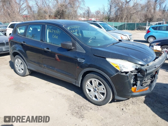2014 Ford Escape S with VIN 1FMCU0F72EUA67359, listed as a IAAI auction lot 41674501 with 104,580 mi miles. Bid and sale history available at carsss.com. Image 1.