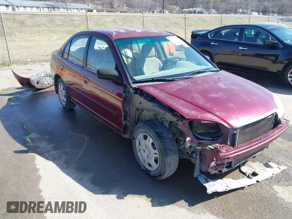 2002 Honda Civic LX with VIN 1HGES16532L017354, listed as a IAAI auction lot 41762516 with 239,122 mi miles and . Bid and sale history available at DreamBid. Image 1.