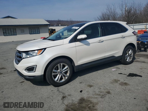 2015 Ford Edge SEL with VIN 2FMTK4J96FBB62987, listed as a Copart auction lot 49096575 with 104,536 mi miles and Salvage Title. Bid and sale history available at carsss.com. Image 1.