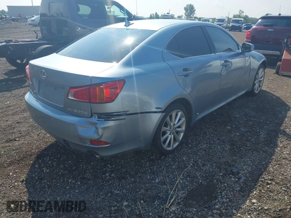 2010 Lexus IS 250 with VIN JTHCF5C23A5038654, listed as a IAAI auction lot 42597794 with 247,483 mi miles and . Bid and sale history available at DreamBid. Image 4.