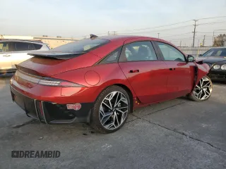 2024 Hyundai IONIQ 6 SEL with VIN KMHM34AA5RA067381, listed as a Copart auction lot 85983784 with 5,824 mi miles and Salvage Title. Bid and sale history available at carsss.com. Image 3.