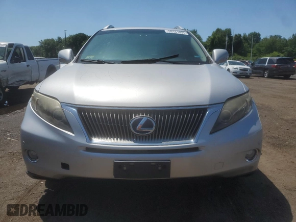 2011 Lexus RX 450h with VIN JTJBC1BA7B2420158, listed as a Copart auction lot 59181095 with 262,782 mi miles and Salvage title. Bid and sale history available at DreamBid. Image 5.