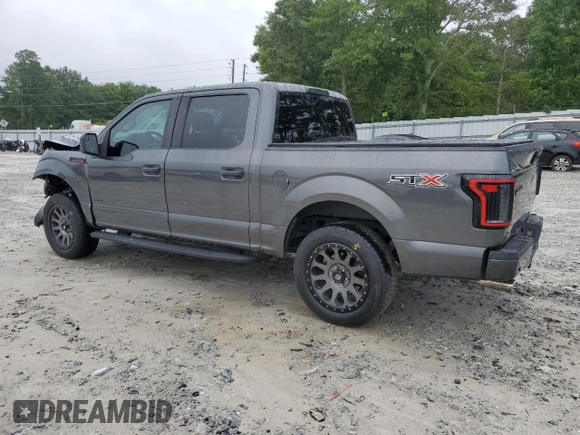 2017 Ford F-150 XL with VIN 1FTEW1CP6HFC55621, listed as a Copart auction lot 61406755 with 168,022 mi miles and Salvage title. Bid and sale history available at DreamBid. Image 2.