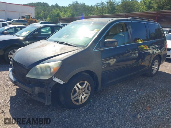 2006 Honda Odyssey EX-L with VIN 5FNRL387X6B080838, listed as a IAAI auction lot 42153641 with 255,438 mi miles and . Bid and sale history available at DreamBid. Image 2.
