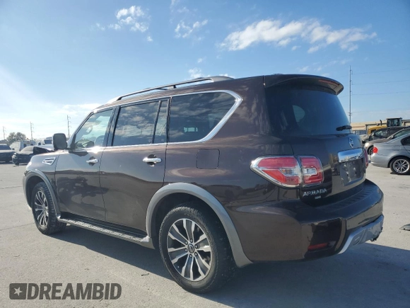 2018 Nissan Armada SV with VIN JN8AY2ND8J9054605, listed as a Copart auction lot 86407704 with 0 mi miles and Salvage Title. Bid and sale history available at carsss.com. Image 2.