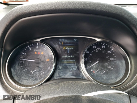 2015 Nissan Rogue SV with VIN 5N1AT2MV5FC892245, listed as a Copart auction lot 54838525 with 77,247 mi miles and Salvage Title. Bid and sale history available at DreamBid. Image 9.